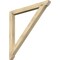 Ekena Millwork Traditional Slat Rough Sawn Bracket, Douglas Fir, 4"W x 48"D x 48"H BKT04X48X48TRA06RDF - alternate 1